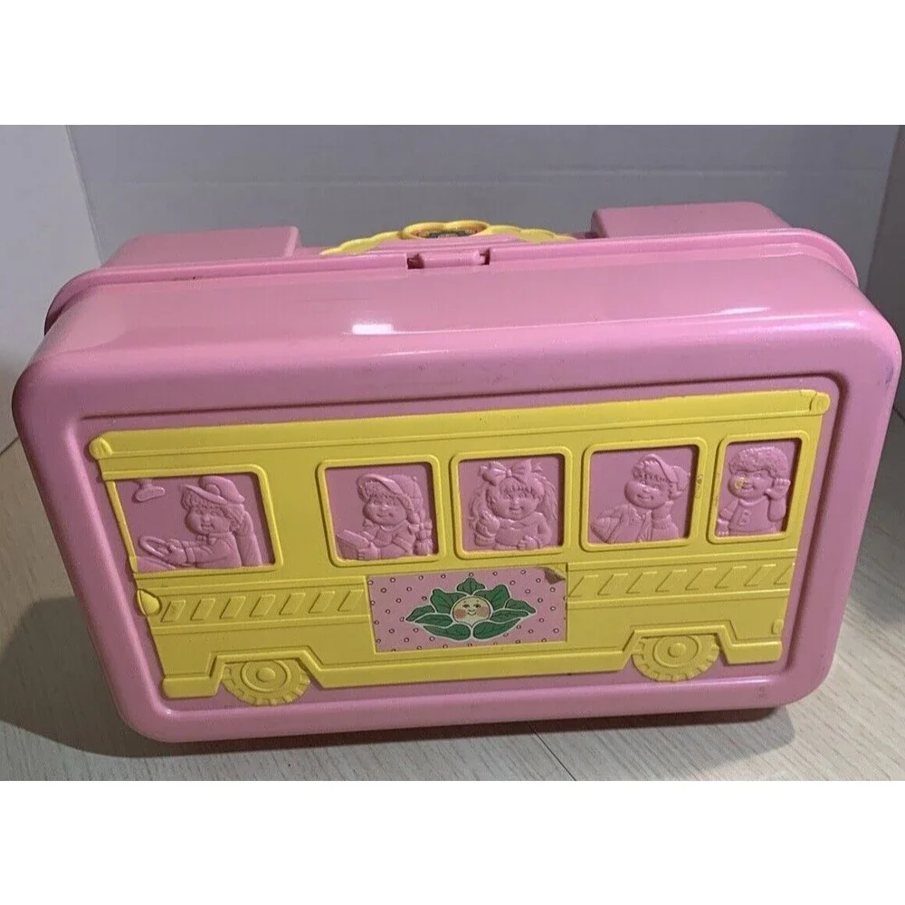 Mattel 1996 Cabbage Patch Kid Case Travel Nursery Mini Doll School Bus